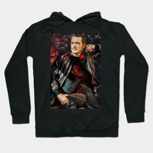 Pedro Pascal and the Red Rose Hoodie